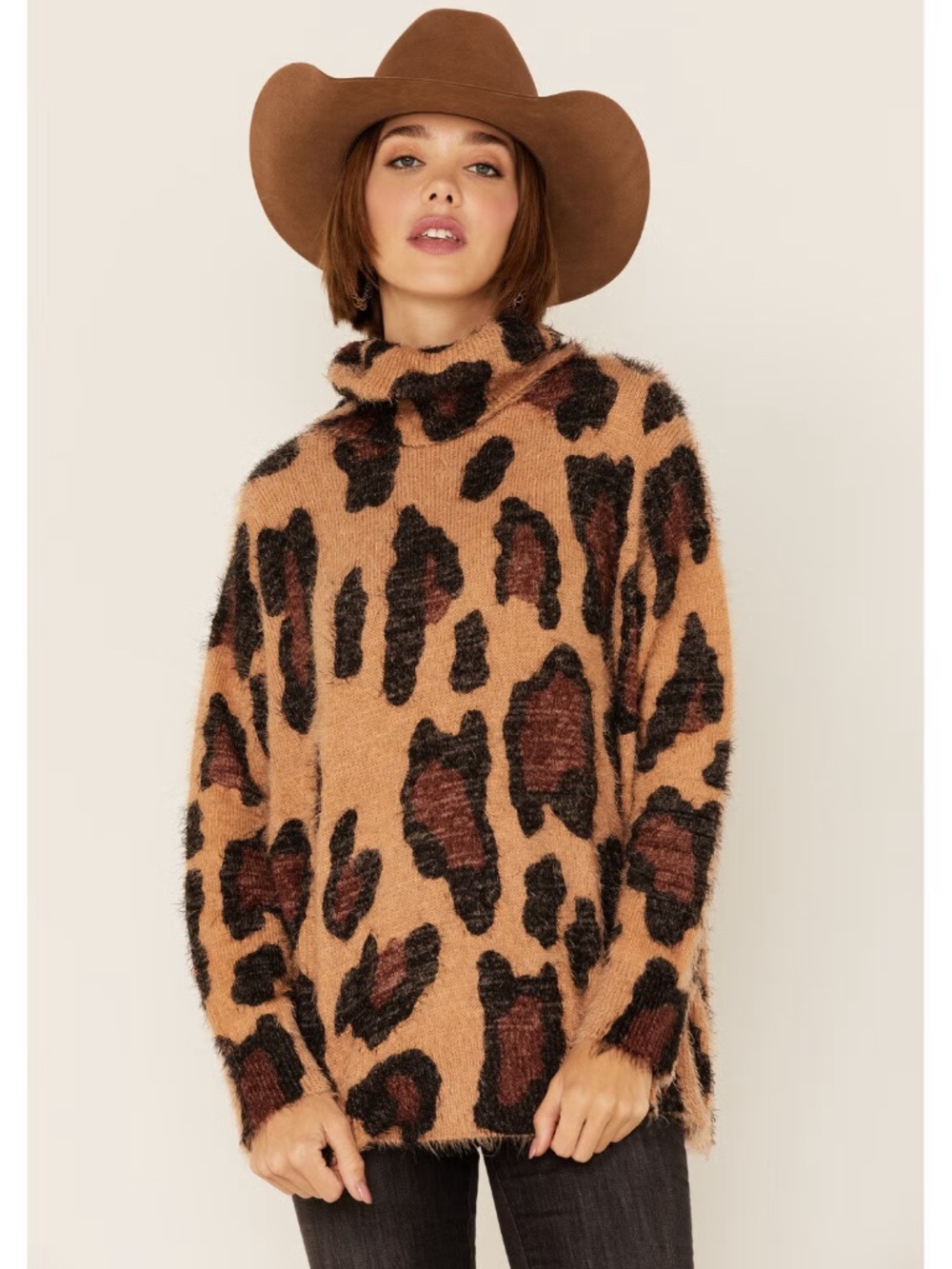 SHOW ME YOUR MUMU WOMEN'S CHEETAH FEVER SWEATER